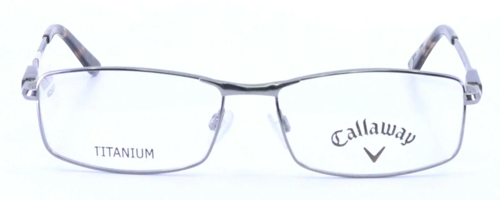 CALLAWAY C 46 20 Matte Gunmetal Rectangular Titanium Eyeglasses Frames 54-15-135 2