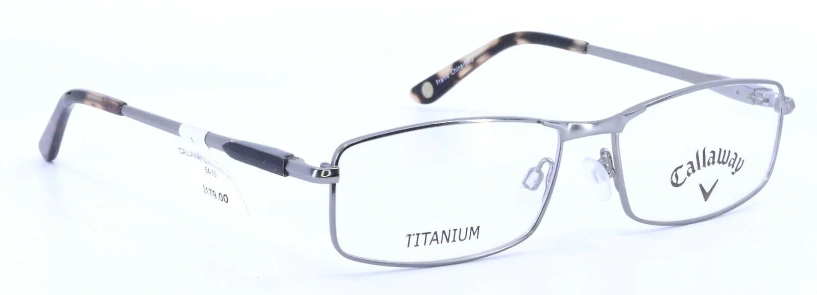 CALLAWAY C 46 20 Matte Gunmetal Rectangular Titanium Eyeglasses Frames 54-15-135 3