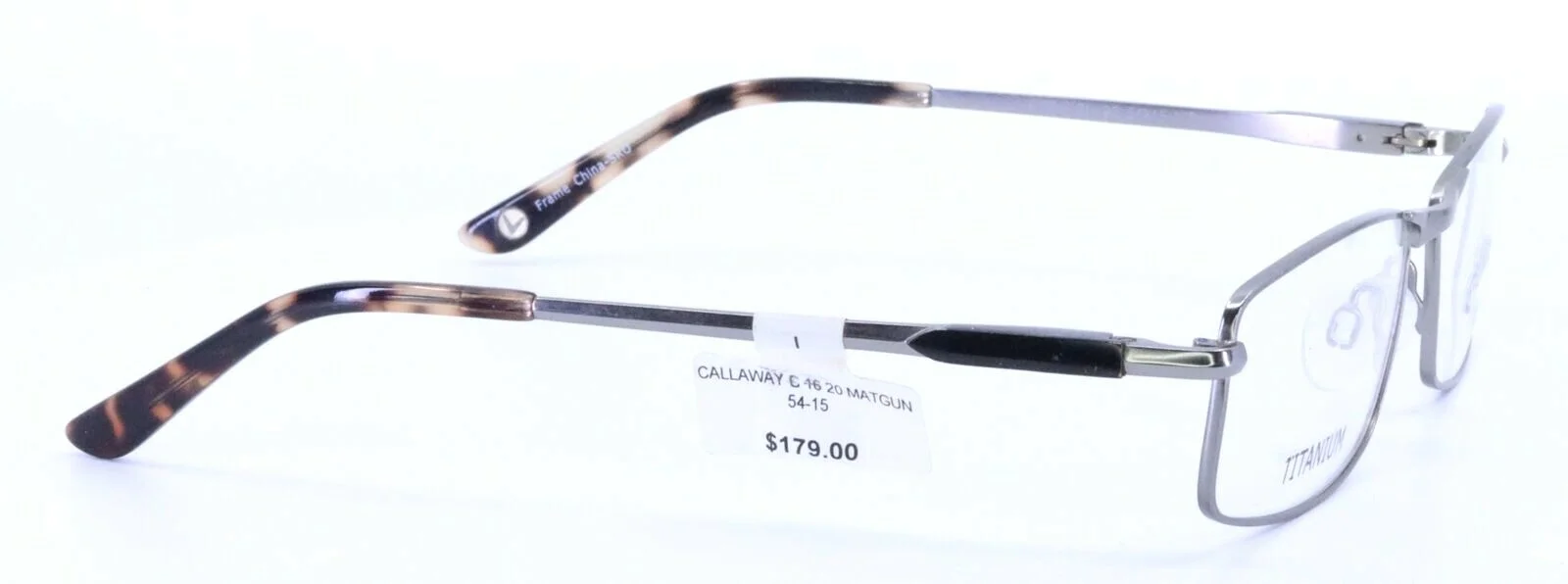 CALLAWAY C 46 20 Matte Gunmetal Rectangular Titanium Eyeglasses Frames 54-15-135 4