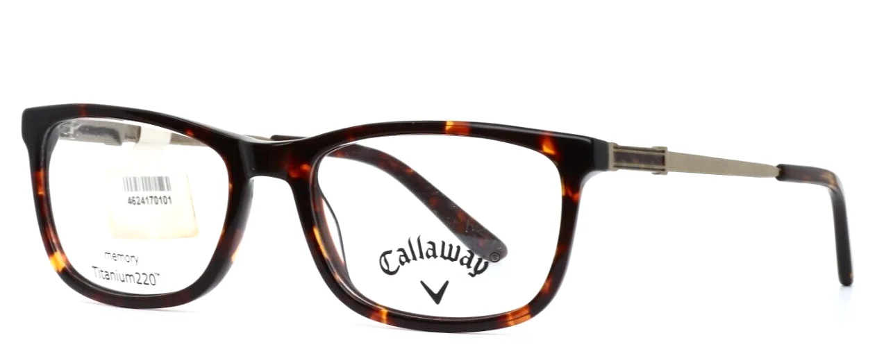 CALLAWAY C12 10 Tortoise Mens Square Full Rim Eyeglasses 53-18-140 B:34