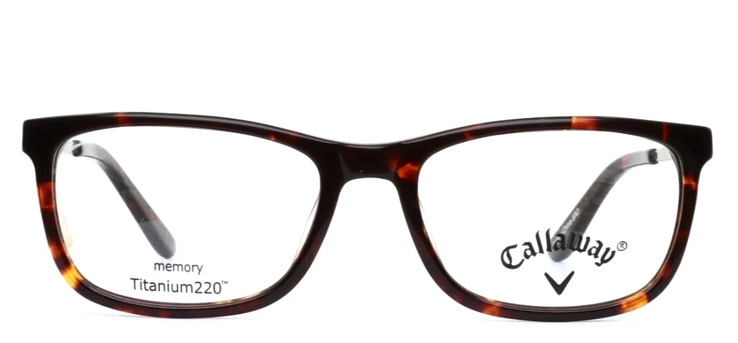 CALLAWAY C12 10 Tortoise Mens Square Full Rim Eyeglasses 53-18-140 B:34 2
