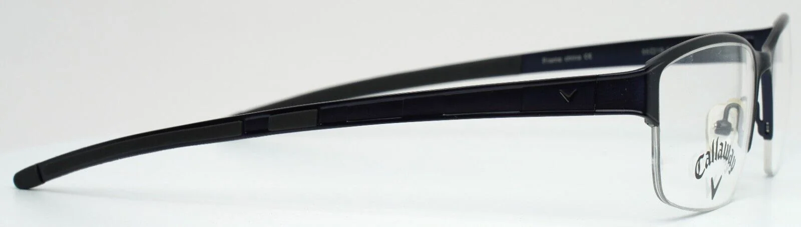 CALLAWAY Yorktown Blue Mens Rectangle Half Rim Eyeglasses 55-19-140 B:36 4