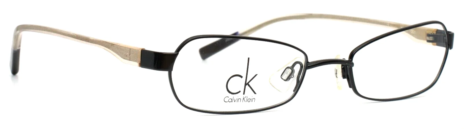 CALVIN KLEIN 5124 001 Black Womens Oval Petite Eyeglasses 49-18-130 B:25 3