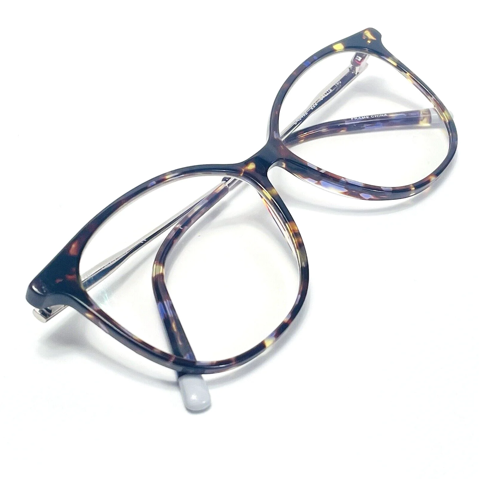 Calvin Klein Brown Purple Tortoise Clear Oval Glasses CK5462 222 54 14 140