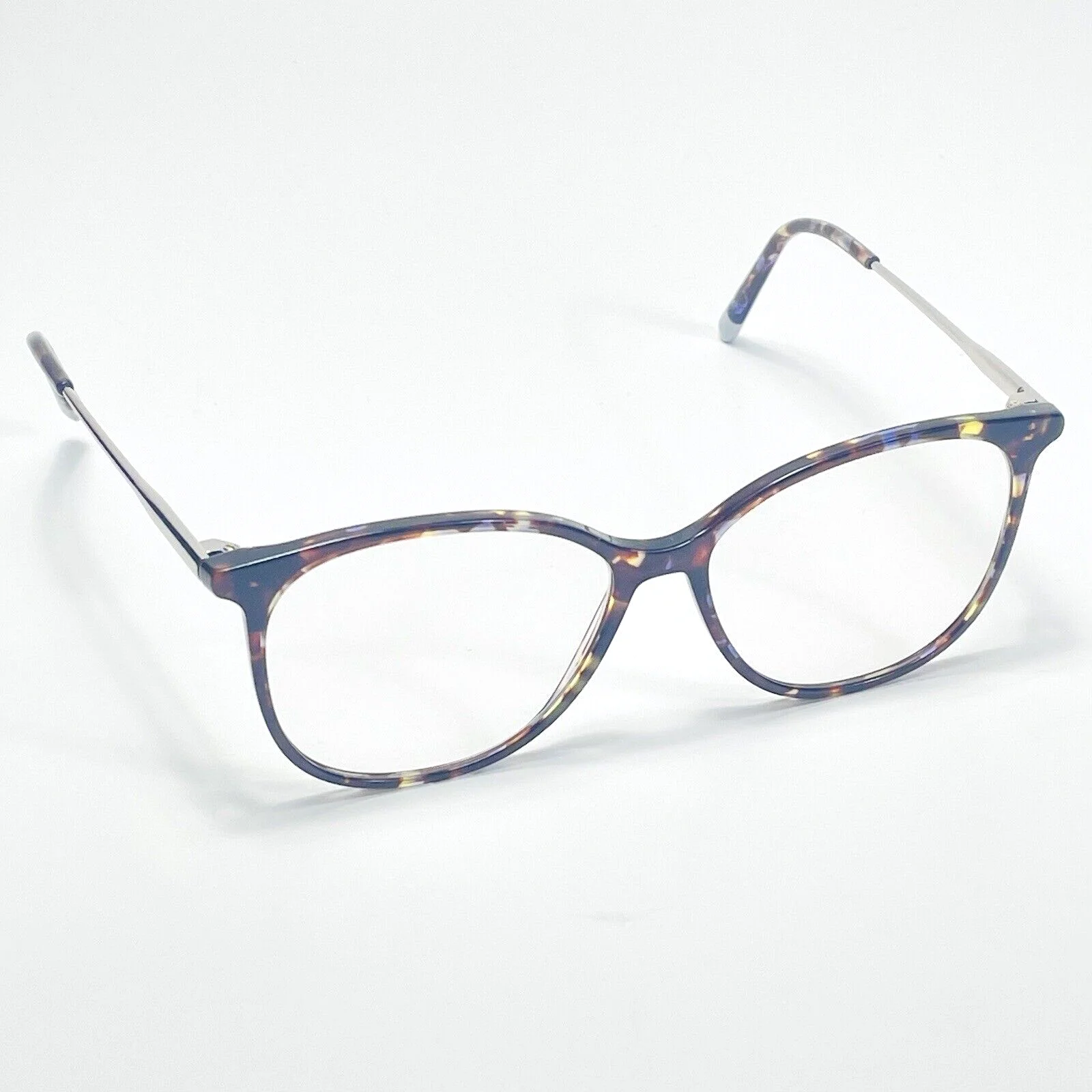 Calvin Klein Brown Purple Tortoise Clear Oval Glasses CK5462 222 54 14 140 2