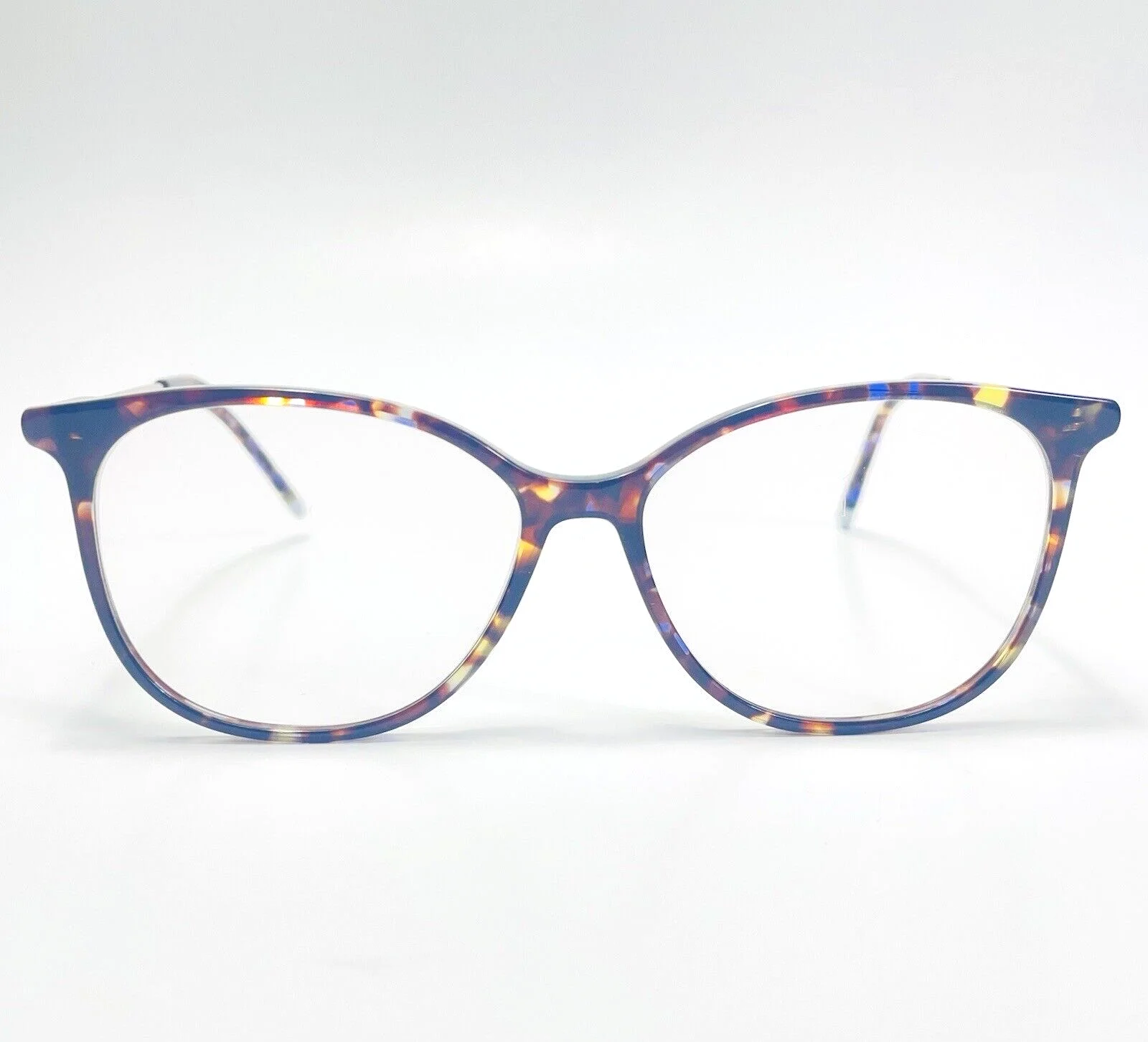 Calvin Klein Brown Purple Tortoise Clear Oval Glasses CK5462 222 54 14 140 4