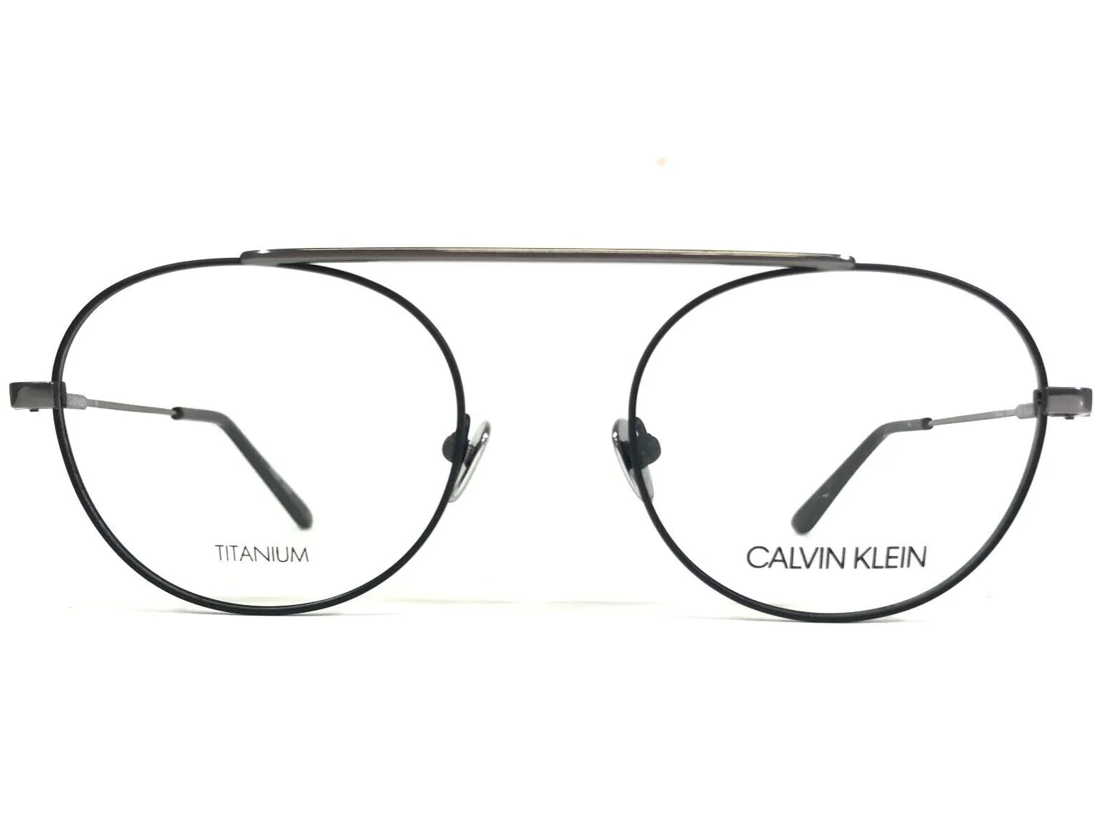 Calvin Klein Eyeglasses Frames CK19151 001 Matte Black Gray Round 50-20-140
