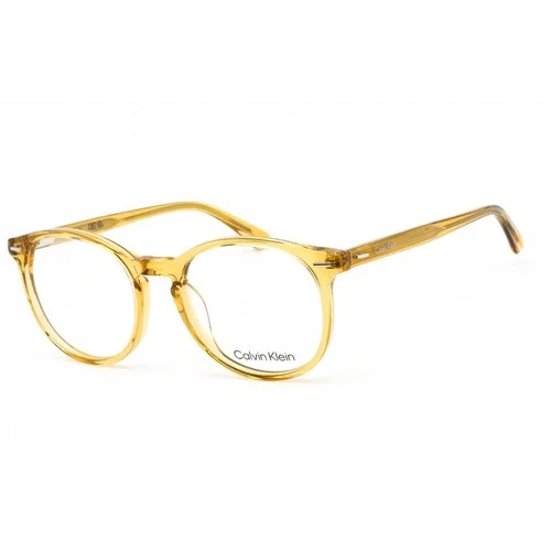 Calvin Klein Unisex Eyeglasses Clear Lens Honey Plastic Round Frame CK22504 260
