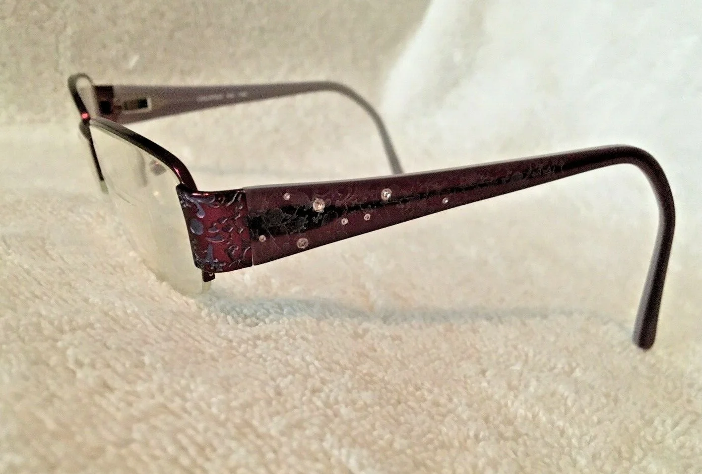Calypso #3 Silver Dollar Small Fitted behind the ear EyeGlass frames 52 18 135 4