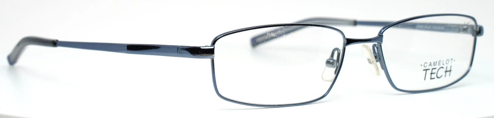CAMELOT TECH Summit Steel Blue Womens Rectangle Eyeglasses Frames 54-16-140 B:28 3