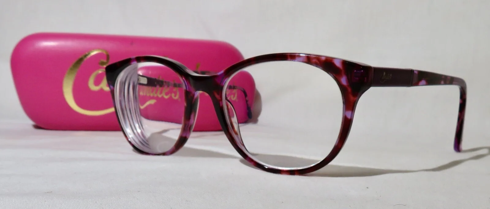 Candies CA0138 Eyeglass frames 50-18-140, Purple Tortoise plastic eyewear