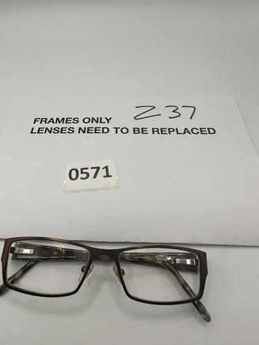 CANDIES Eyeglass Frames C OMEGA BRN 50 16 135 Full Rim Square Brown 2
