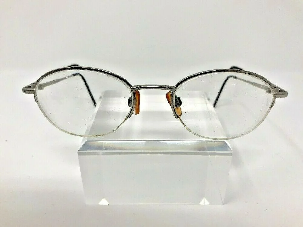 Capezio Marlo Eyeglasses 48-19-135 Silver Half Rim Frames IA60 1