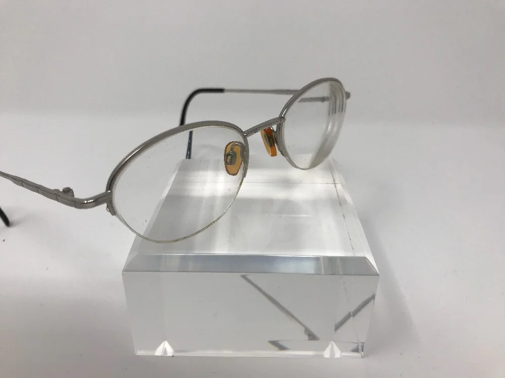 Capezio Marlo Eyeglasses 48-19-135 Silver Half Rim Frames IA60 2