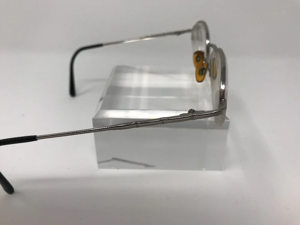 Capezio Marlo Eyeglasses 48-19-135 Silver Half Rim Frames IA60 3