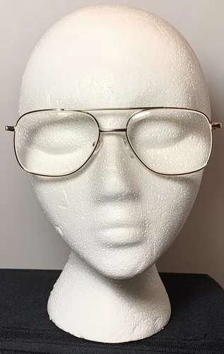 CAPRI Eyeglasses Frame PT45 55-17-140 Gold Full Rim Frame Width 5.5” For Frames