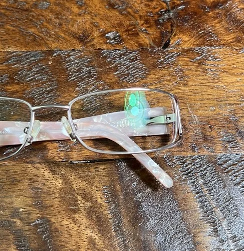 Capri Optics Kelly Pearl Pink 53-18 135 Eyeglasses Frames Diamond Stud Cartier 4