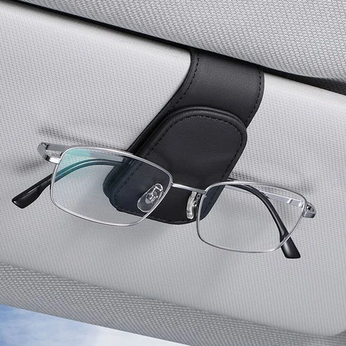 Car Sunglass Holder for Visor - Magnetic Car Eyeglass Holder Clip, Universal Veh