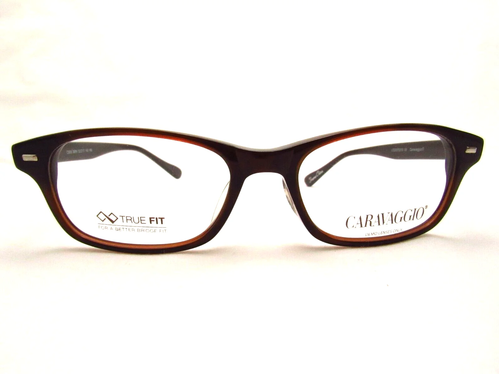 Caravaggio C806 Brown 53 x 17 140 mm Eyeglass Frame & Slip In Case