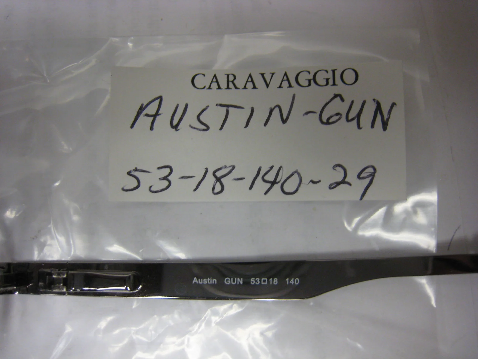 CARAVAGGIO EYEGLASS FRAMES Style AUSTIN in GUNMETAL Sz. 50-18-140 Free CASE 3