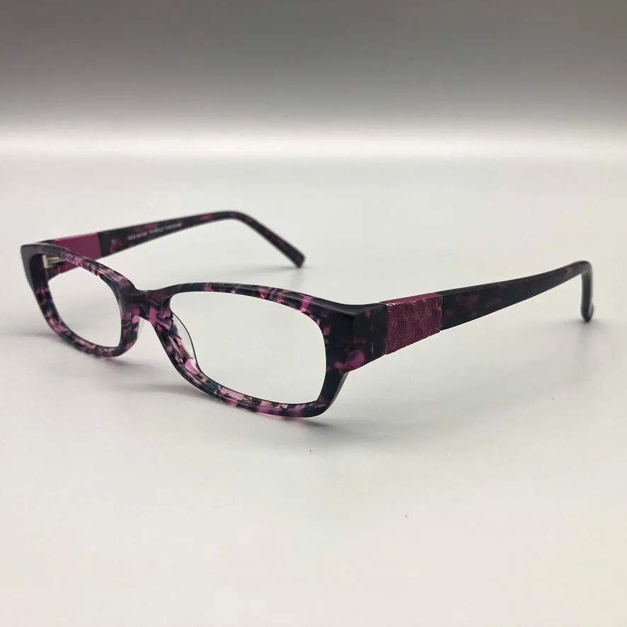 Caravelle By Bulova Eyeglass Frames Ely purple tortoise 52/16/135 3