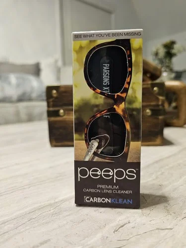 CarbonKlean Peeps Eyeglass Lens Cleaners White Electroplated 1 each