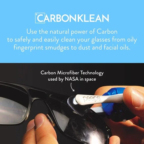 CarbonKlean Peeps Gray Carbon Eyeglass Cleaner PEEPS-1-EJSG 3