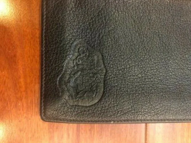 CARLOS FALCHI SUN GLASS EYE GLASS CASE LEATHER BLACK ITALIAN $165 VALUE RARE!!! 2