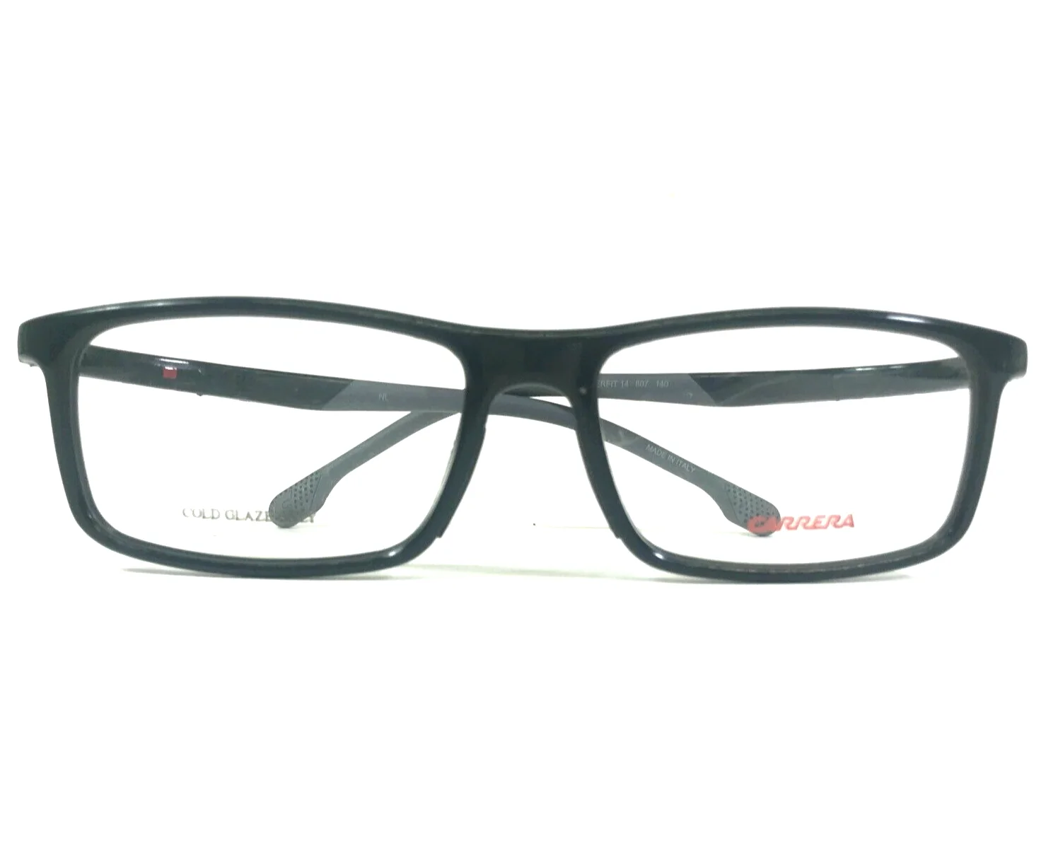 Carrera Eyeglasses Frames HYPERFIT 14 807 Polished Black Hingeless 53-16-140