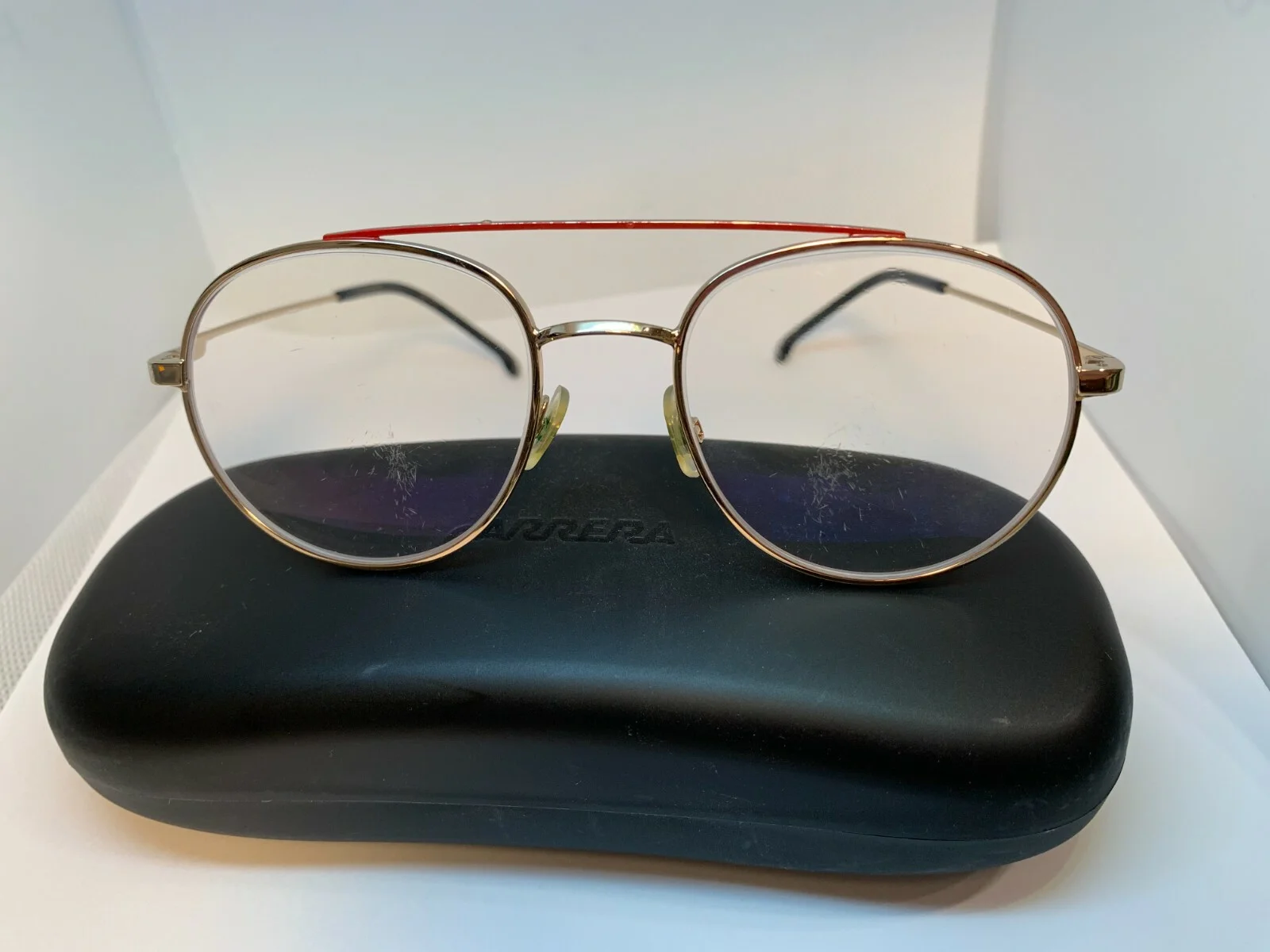 CARRERA Gold/Red 51[]18-125 Eyeglasses/Sunglasses Frames small 2