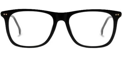 Carrera Optical Black Soft Square Eyeglass Frames - CA144V 0807 00 2