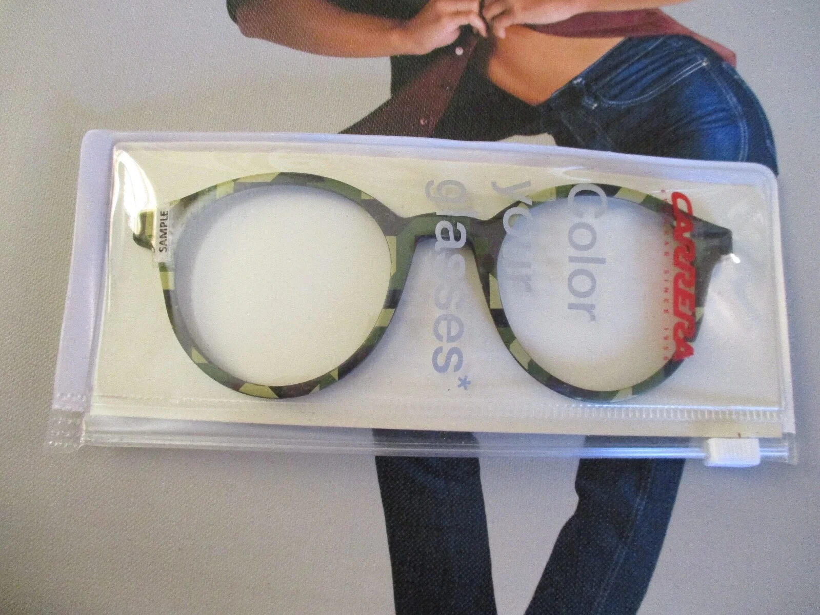 Carrera Safilo 5022SMV interchangeable green camo eyeglasses frames new