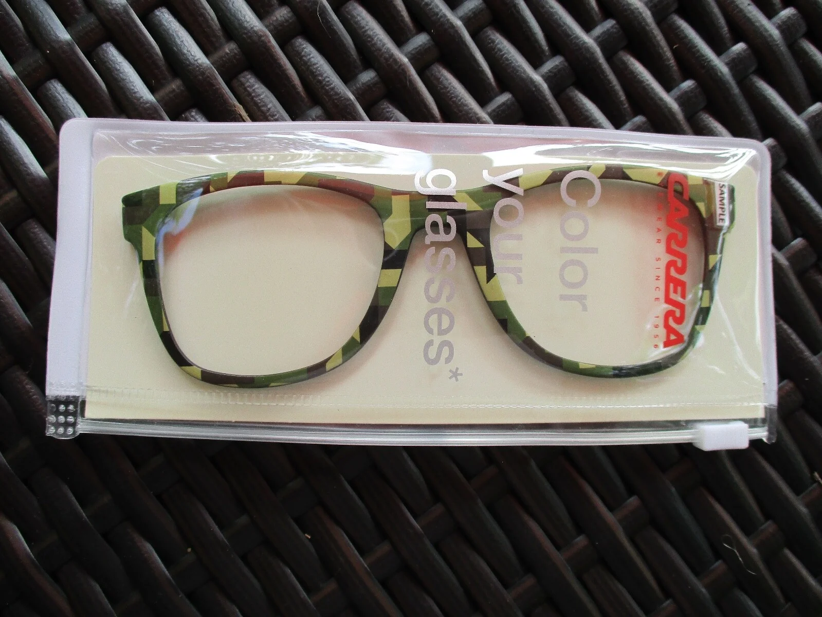 Carrera Safilo interchangeable digital camouflage wayfarer eyeglasses frames new 1