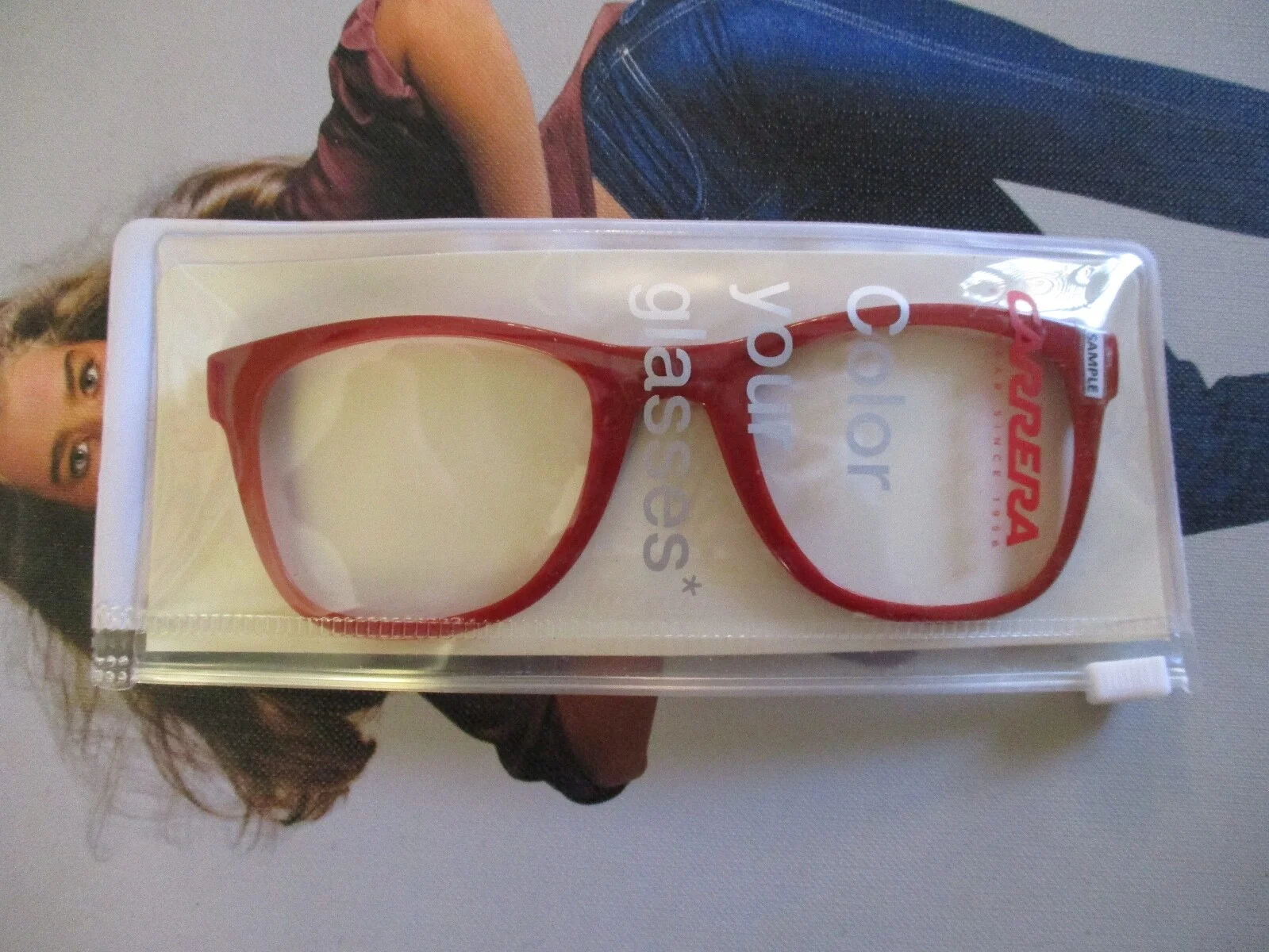 Carrera Safilo interchangeable red wayfarer eyeglasses frames new 1