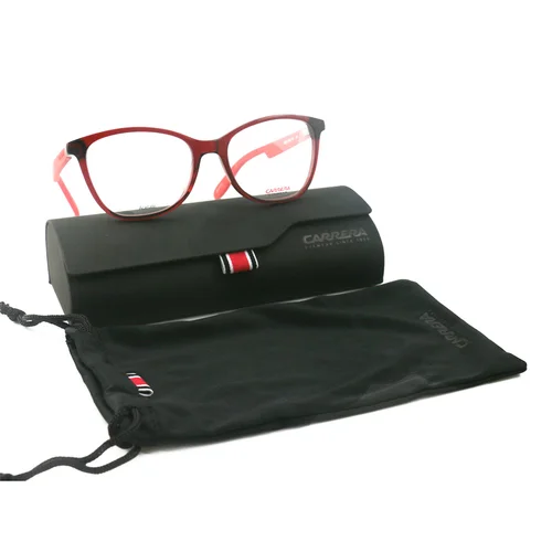 Carrera Womens Eyeglasses RR 5501 0BDA Burgundy/Red Frames 52 17 140 Square 2