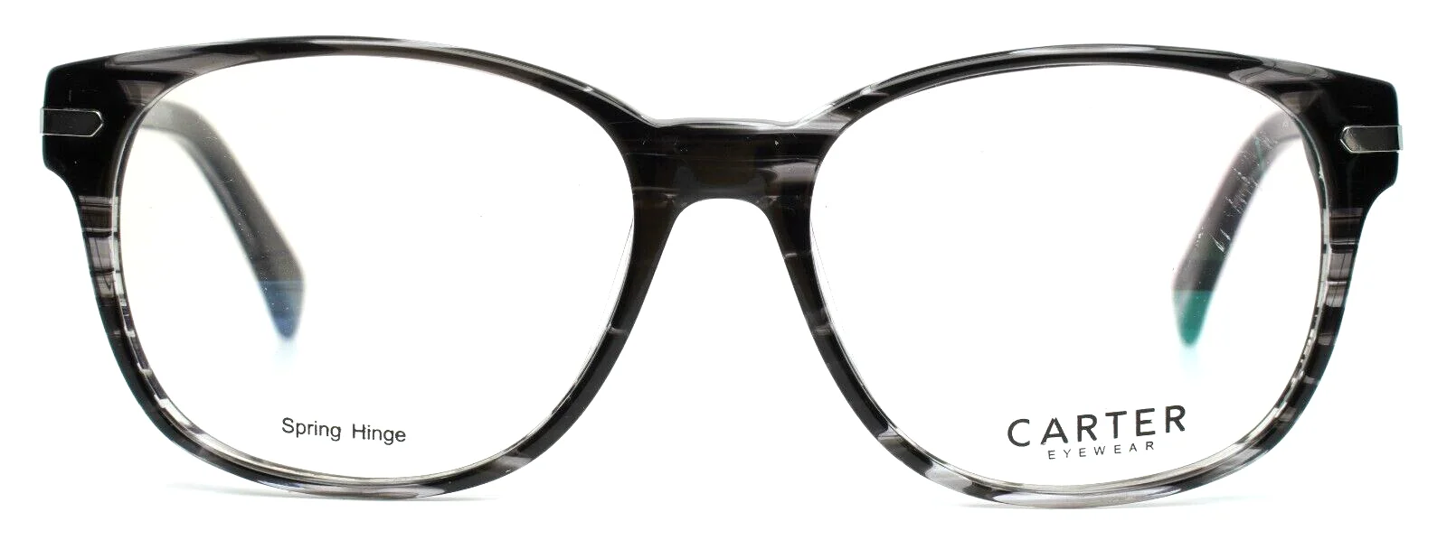 CARTER EYEWEAR R-CART-15-21 Black Stripe Mens Round Eyeglasses 53-17-145 B:43 2