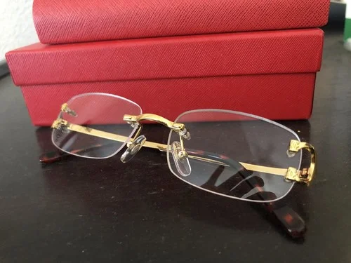 Cartier C Decor Eyeglasses Vintage Frames - New Old Set - Full Set Included