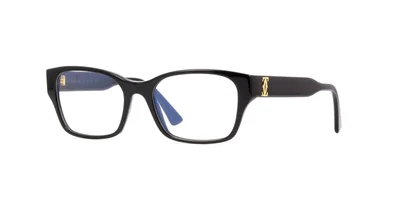 Cartier Eyeglasses Double C CT0316o-001 Shiny Black Frame Clear Lenses