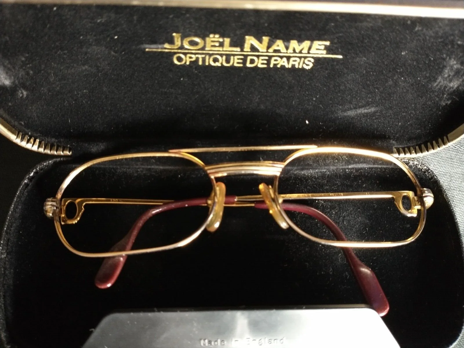 CARTIER eyeglasses frame Glasses gold Oblong 53-20-130 France