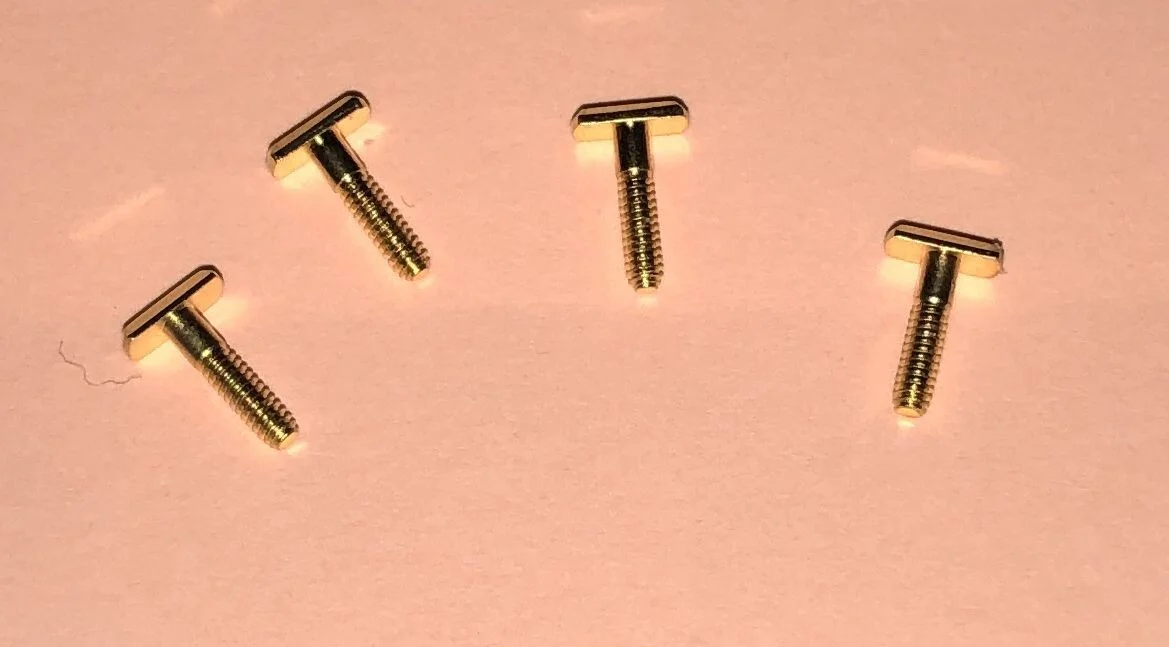 CARTIER Eyeglasses Gold Replacement screws 6mm Enjoliveur set of 4 2