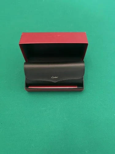 Cartier Eyeglasses Men, Brown,Wood Frames,18k 3