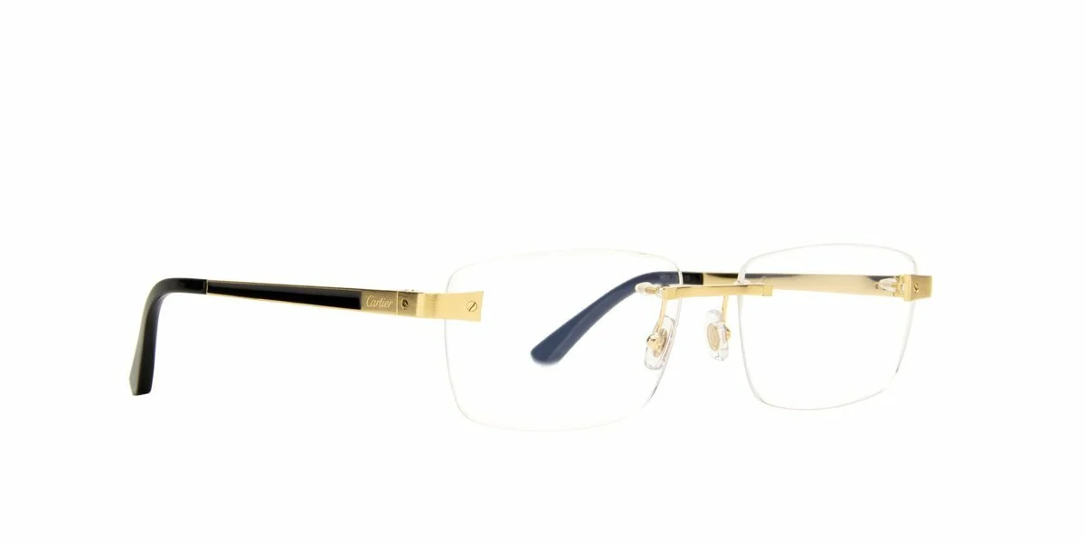 Cartier Gold CT CT0201O 001 Eyeglasses France 57mm Authentic New Frames 3