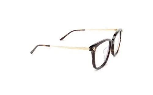 Cartier Panthere Rectangle Eyeglasses Havana Gold Frame Full Rim 3