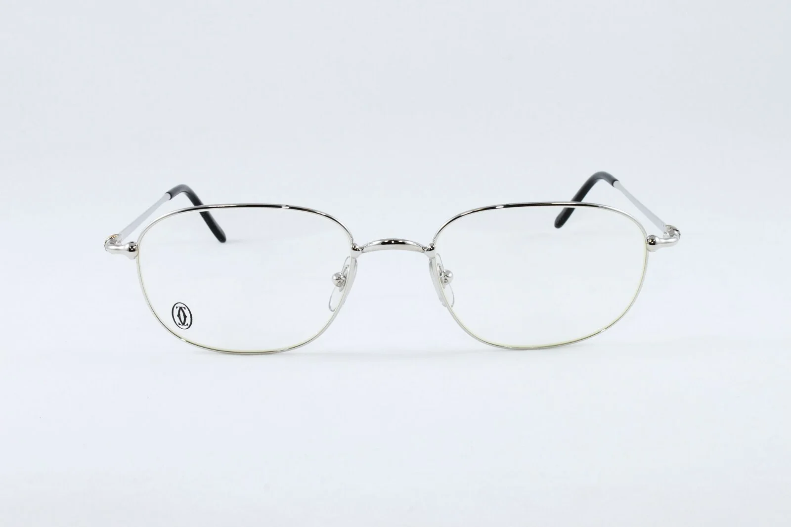 Cartier Platinum Square Eyeglasses T8100497 France Authentic New Frames 53mm 2