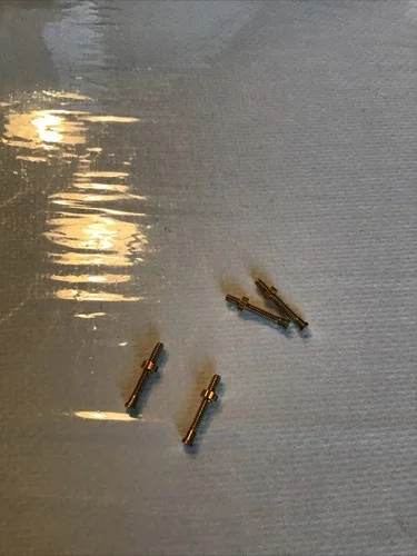Cartier Replacement Eyeglass Screws Set VA 602462 4 Screws 4 Hex Nuts Gold 3