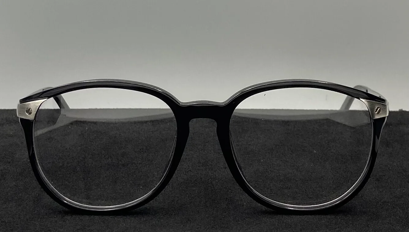Cartier Santos de Cartier EYE00129 Eyeglasses-Black/Brushed Platinum
