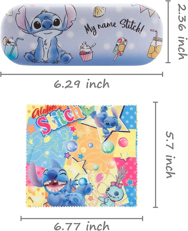 Cartoon Stitch Hard Shell Eyeglasses Cases Kitty Protective Case with Glasses Cl 3