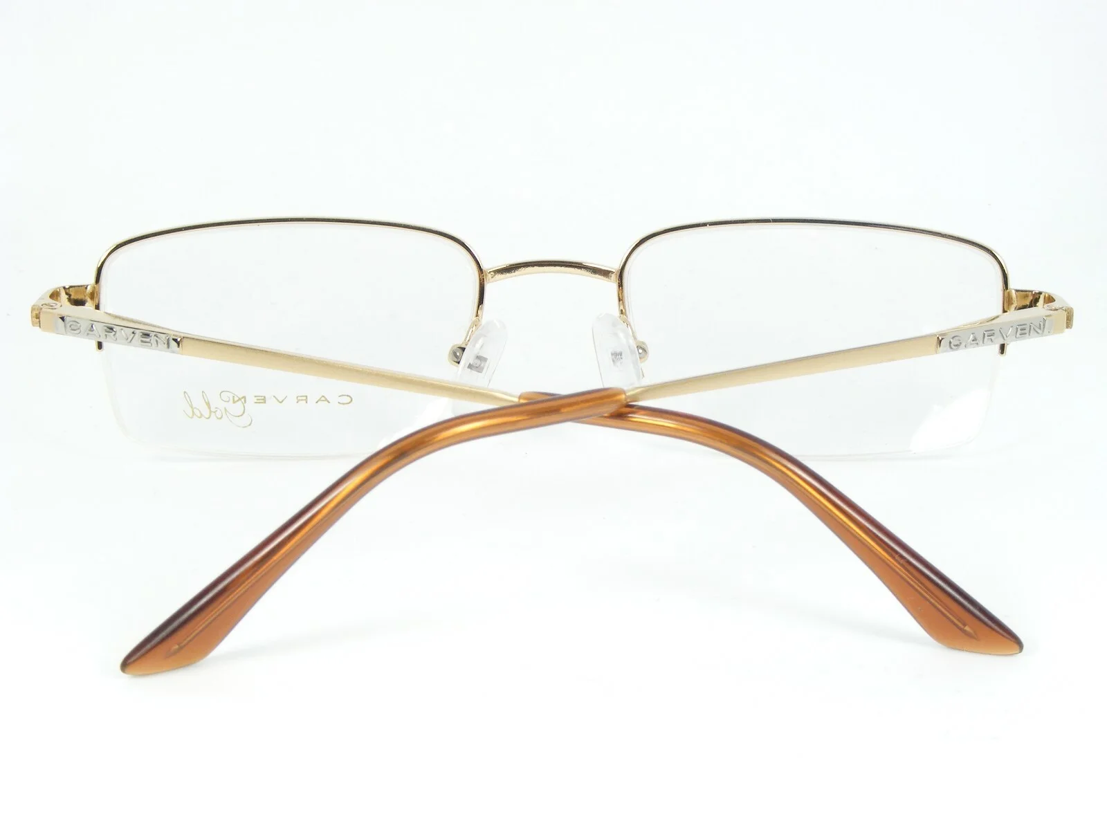 CARVEN 152 C7 SILVER /GOLD EYEGLASSES GLASSES HALF RIM FRAME 52-19-140mm 3