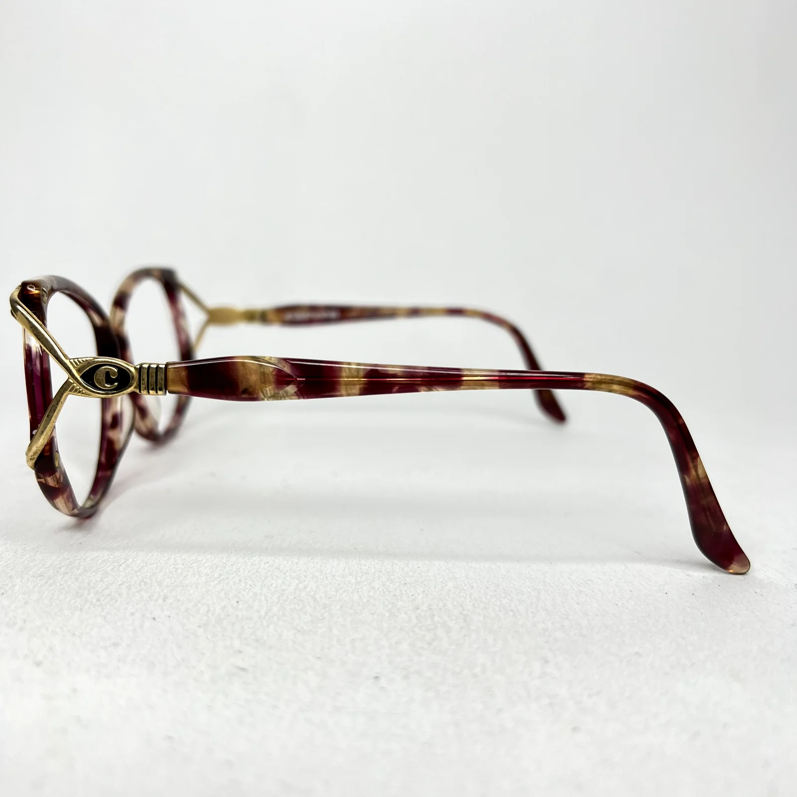 Carven Anna 21 Brown Eyeglasses Hand Made in France Frames Only 49-18-135 H529 3