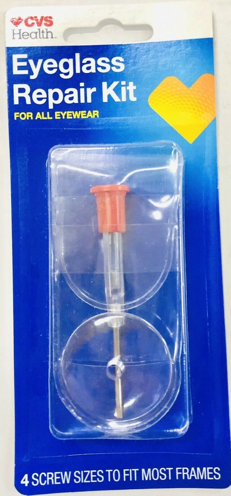 Case of 144 CVS Eyeglass Repair Kit For All Eyewear 4 Screw Sizes Fit Most New 2